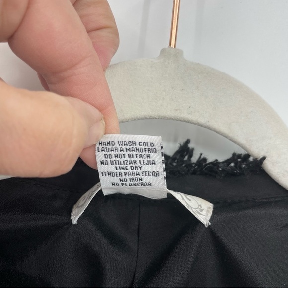 Sans Souci Sequin Lightweight Jacket Black Sz M - Picture 3 of 6